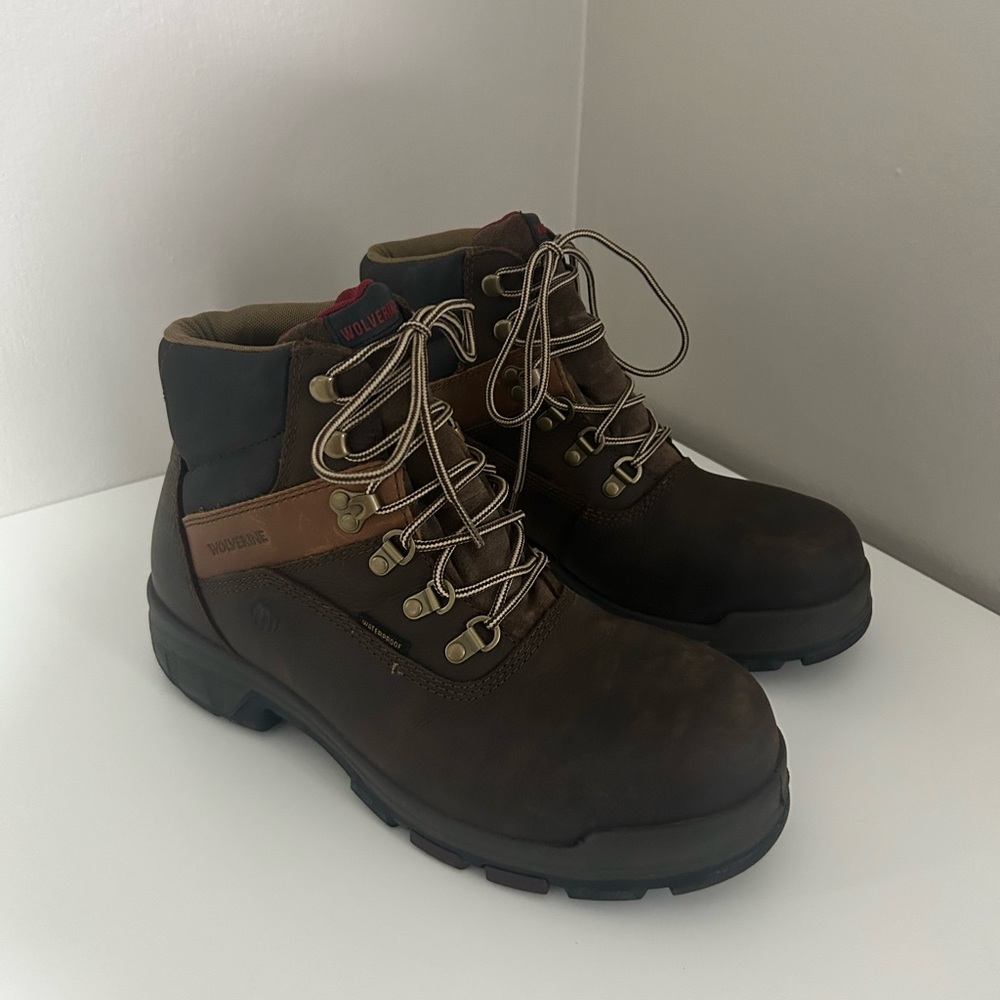 Wolverine Cabor 6” Waterproof Work Boots Composite Toe Size 10.5